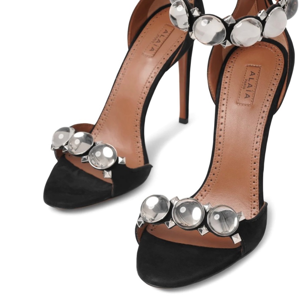 ALAÏA
La Bombe 110 black plexi sandals